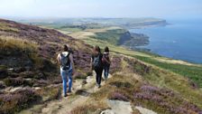 Descent along the coast