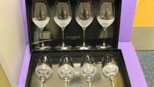 CIN Belleek wine glasses