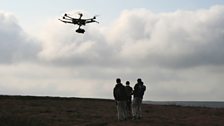 Haseeb, Faizaan and Danyaal and a camera drone