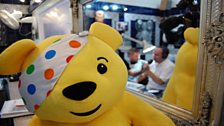 We took Pudsey along for moral support today