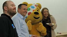 Pudsey còmhla ri luchd obrach MG Alba