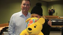 Ellie Goulding with Sir Terry and Pudsey