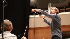 Conductor David Brophy at rehearsals