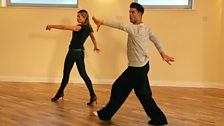 Abbey Clancy and Aljaz Skorjanec...