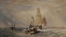 ‘Now for the Painter’ (Rope) – Passengers Going on Board by J.M.W. Turner, 1827, oil on canvas