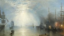 Keelmen heaving in Coal by Moonlight by J.M.W. Turner, 1835, oil on canvas