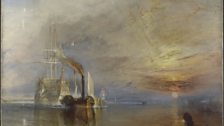 The Fighting Temeraire, tugged to her last Berth to be broken up, 1838 by J.M.W. Turner, 1839, oil on canvas