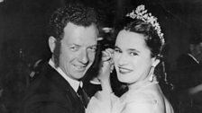 Benjamin Britten dances with Marion Harewood at the Opera Ball, 1951.