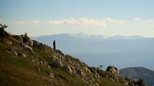 Prof Jim Al-Khalili in the Appenine mountains