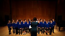 Local children singing on In Tune