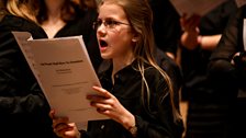 The choirs County Upper School Bury St Edmunds, Ipswich School, Woodbridge School at the Britten Family concert