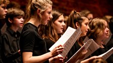 Members of the County Upper School Bury St Edmunds, Ipswich School, Woodbridge School choirs