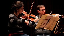 The Kuss Quartet rehearse at Snape Maltings