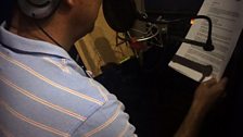 Chris Jackson in the studio