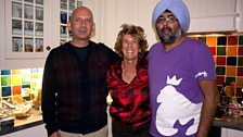 Jackie Malton and Graham Godden with Hardeep.