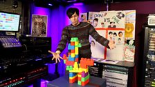 Phil presents his masterpiece (a reindeer)