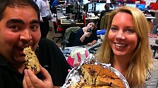 Cake o'clock with Martin, Laura and a ginger cake