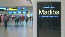 Mandela tribute in OR Tambo shopping concourse