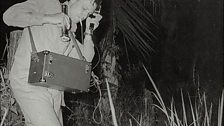 David Attenborough sound recording in Indonesia in 1950s