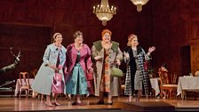 Act I - Lisette Oropesa as Nannetta, Angela Meade as Alice, Stephanie Blythe as Mrs. Quickly, Jennifer Johnson Cano as Meg Page