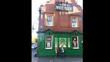 John and Paul outside The White Horse from Saturday Night and Sunday Morning