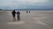 Last leg back along the beach