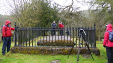 Robert Crawshay's tombstone - in the rain