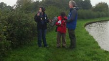 Felicity with ecologist Stuart Moodie