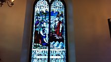 One of St Luke's stained glass windows