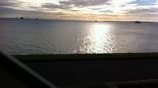 The gorgeous view over the Solent