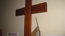 Clue three was with this wooden cross