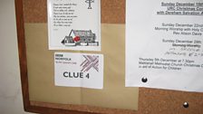 Clue four at the United Reformed Church in Mattishall