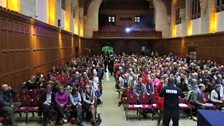 Guests arriving at the Great Hall