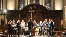 Tallis Scholars rehearsing at Temple Church