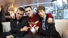 Scott, Chris & Matt show off their festive knitwear