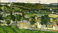 View of Auvers Sur Oise by Cezanne