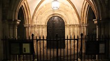 The Norman door at Temple Church