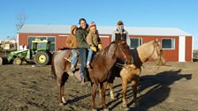 Reinhold Girls on Horses, Lone Tree ranch