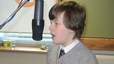 Jack Topping singing Silent Night.