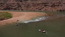 Little Colorado River meeting Colorado River.