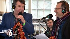 Stuart Maconie and Mark Radcliffe at the festive roadshow