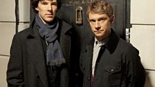 Benedict Cumberbatch and Martin Freeman in Sherlock