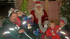 Beatrice and family meet Santa in Lapland