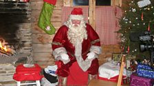 Santa in his Lapland home