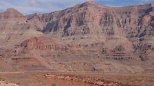 Three little specs on the river as they leave the Grand Canyon.