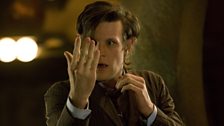 Matt Smith in his first moments as the Doctor.