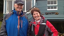 Mike and Helen at the Blue Cabin