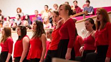 Children from Junior Conservatoire of the Royal Conservatoire of Scotland rehearsing Noye's Fludde.