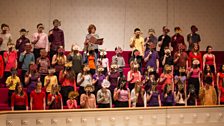 Children from Junior Conservatoire of the Royal Conservatoire of Scotland rehearsing Noye's Fludde.