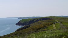 The magnificent coastline of Caldey